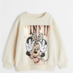 Disney 4T Minnie Mouse Cream Kids Sweatshirt